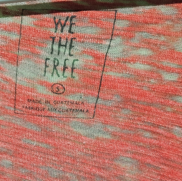 We The Free EUC Red Women's Top Oversized Small - Picture 2 of 2